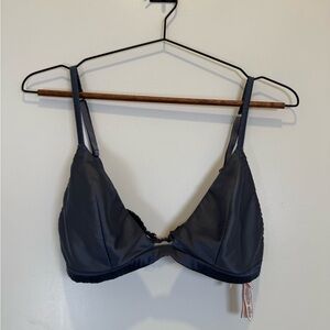 Victoria's Secret Midnight Blue Satin Bralette